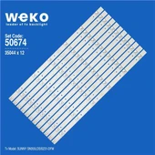 Sunny SN055LDSIS231-DFM 55'' İnç 12 Adet Tv Led Bar ( Tvnizin içindeki led barla aynısı olduğunu görmeden almayınız. Led bar ürünlerinde paket açıldığında iade kabul edilmemektedir. ) thumbnail 1