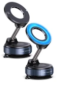2li MagnetPRO 360° Ayarlanabilir Araç İçi Masa Üstü Vakumlu Mıknatıslı Magsafe Telefon Tutucu Siyah thumbnail 1
