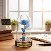 Sonsuzluk Güllü Ters Fanus - Öğretmenler Günü Hediyesi thumbnail 3