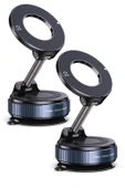 2li MagnetPRO 360° Ayarlanabilir Araç İçi Masa Üstü Vakumlu Mıknatıslı Magsafe Telefon Tutucu Siyah thumbnail 9