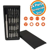 Mini 24 Parça Tornavida Seti Hassas Mıknatıslı Bilgisayar Telefon Elektronik Tamiri İçin İdeal thumbnail 1