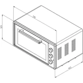Simfer 4546 45 Lt Klasik Beyaz Turbo Mekanik Saat Lamba thumbnail 3