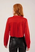 aten Crop odel Kırmızı Gömlek thumbnail 4