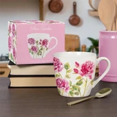 The Leonardo Collection Lesser & Pavey Jennifer Rose Özel Tasarımı Rose Garden Serisi Çiçek Desenli Shabby Chic Gül Bahçesi Porselen Kupa/Mug thumbnail 1