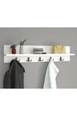 Bofigo Portmanto Duvar Askılığı Elbise Askılığı Beyaz 80 Cm thumbnail 2