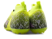 Erkek Halı Saha Ayakkabısı – Çoraplı Dokuma Model – Sarı Lila Renk – Kaymaz Taban – Futbol Spor Ayakkabı thumbnail 7