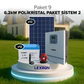 Urla Solar 6.2kW POLİKRİSTAL PAKET SİSTEM 2 (PAKET 9) thumbnail 1
