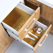 10 Metre Kendinden Yapışkanlı Silinebilir Mutfak Tezgah Üstü Sticker Folyo Gold Renk (5284) thumbnail 2