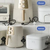 2li Kablo Tutucu Silikon Kordon Sarıcı Kablo Yönetici Klips (5284) thumbnail 7