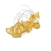 Parti ve Özel Gün Dekorasyonu Çan Şeklinde Metal Şerit Led Işık (5284) thumbnail 3