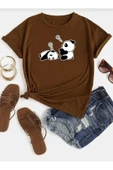 KOZİA OUTDOORS malkoçbey sevimli pandalar baskılı t-şhirt thumbnail 8