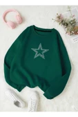 blackbonds Unisex Star Stroke Taş Baskılı Sweatshirt thumbnail 8