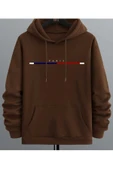 KOZİA OUTDOORS Baskılı Kapüşonlu Oversize Erkek Sweatshirt thumbnail 1
