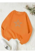 blackbonds Unisex Star Stroke Taş Baskılı Sweatshirt thumbnail 10