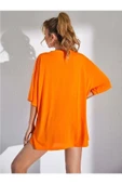 Yasolin Minimal Kalp Baskılı Oversize Tshirt thumbnail 2