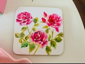 The Leonardo Collection Lesser & Pavey Jennifer Rose Özel Tasarımı Rose Garden Serisi Shabby Chic Çiçek/Pembe Gül Desenli Bardak/Kupa Altlığı thumbnail 4