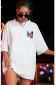 KOZİA OUTDOORS kozia kelebek baskılı oversize tsirt thumbnail 1