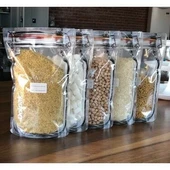 Kavanoz Görünümlü Kilitli Saklama Poşeti 620 ML (1 Adet ) thumbnail 2