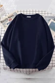 blackbonds unisex siyah sweatshirt oversize thumbnail 4