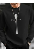 KOZİA OUTDOORS PARİS DİKEY BASKILI OVERSİZE UNİSEX O YAKA SWEAŞHİRT thumbnail 4