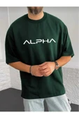 KOZİA OUTDOORS malkoçbey alpha baskılı oversize basic t-şhirt thumbnail 3