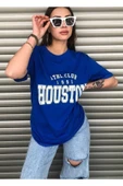 KOZİA OUTDOORS malkoçbey houston baskılı oversize unisex basic t-şihirt thumbnail 5