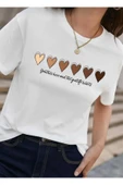 KOZİA OUTDOORS malkoçbey 6 kalp baskılı t-şhirt thumbnail 6