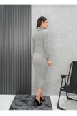 KOZİA OUTDOORS malkoçbey  Kadın  Dik Yaka Kaşkorse kalem elbise ( 130) cm thumbnail 3