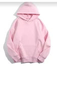 blackbonds Unisex Renkli Kapüşonlu Pembe Sweatshirt thumbnail 11