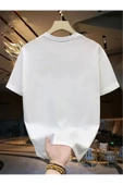 Elfa Tekstil Unisex Bisiklet Yaka Oversize Tshirt thumbnail 4