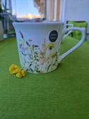 İrlanda Porseleni Nutmeg Bone China Kemik Porselen Sarı Papatya Çiçek Desenli Kupa/Mug thumbnail 6