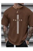 KOZİA OUTDOORS Rahat Kalıp Paris Baskılı Unisex Basic Tişört thumbnail 5