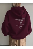 KOZİA OUTDOORS malkoçbey  your self sırt Baskılı  Kapüşonlu Sweatshirt thumbnail 4