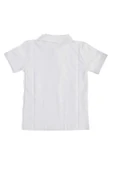 ALM Beyaz Kısa Kol Düz Yakalı 6-16 Yaş Çocuk Okul Lakos Tişört T-shirt - 80238-beyaz thumbnail 2