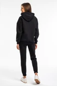 Vengeance Outlet Kapşonlu Kadın Siyah Renkli 2 Iplik Polarlı Eşofman Takımı thumbnail 4