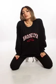 blackbonds Kadin Brooklyn Baskılı Oversize Sweatshirt thumbnail 5