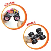 Monster Truck Sök Tak Grafitti Sürtmeli Master Araba Mor thumbnail 2