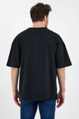 JAKARLI Unisex Pamuklu Bisiklet Yaka Beyaz Oversize T-shirt thumbnail 12