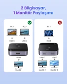 UGREEN 2-in-1 Çift Yönlü 4K 60Hz HDMI Switch, 55451 thumbnail 5