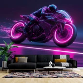 Neon Motorsiklet Duvar Kağıdı thumbnail 1