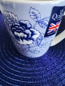 Queens by Churchill Blue Story Rose Mavi Gül Hikayesi İngiliz Porseleni Kupa/Mug thumbnail 2