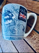 Queens by Churchill Blue Story Rose Mavi Gül Hikayesi İngiliz Porseleni Kupa/Mug thumbnail 4