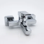 Banyo Bataryası Krom Kaplama Paslanmaz Gövde Seramik Kartuşlu Su Tasarruflu Duvar Tipi Musluk thumbnail 6