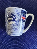 Queens by Churchill Blue Story Rose Mavi Gül Hikayesi İngiliz Porseleni Kupa/Mug thumbnail 1