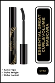GOLDEN ROSE ESSENTİAL GREAT CURL & VOLUME MASCARA - BLACK thumbnail 1
