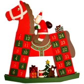 Yılbaşı Yeniyıl Dekorasyonu Ahşap Yılbaşı Süpriz Takvimi Christmas Noel Wooden Advent Calender Ahşap Advent Calender At thumbnail 1