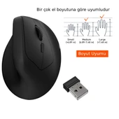 Alfalink M1688 Kablosuz+BT Şarjlı  Ergonomik Dikey Mouse thumbnail 3