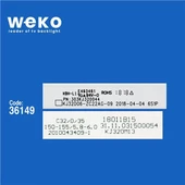 Axen AX32DAB04/0202 32'' İnç 2 Adet Tv Led Bar ( Tvnizin içindeki led barla aynısı olduğunu görmeden almayınız. Led bar ürünlerinde paket açıldığında iade kabul edilmemektedir. ) thumbnail 2