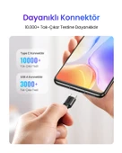 UGREEN USB-C to USB-A 3A QC Hızlı Şarj Kablosu, 0,25 Metre, Siyah, 60114 thumbnail 7