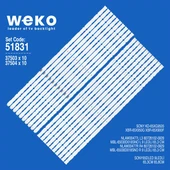 Wkset-6831 37503X10 37504X10  Nlaw00477l/R 20 Adet Led Bar ( Tvnizin içindeki led barla aynısı olduğunu görmeden almayınız. Led bar ürünlerinde paket açıldığında iade kabul edilmemektedir. ) thumbnail 1